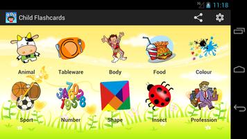 Child Flashcards پوسٹر