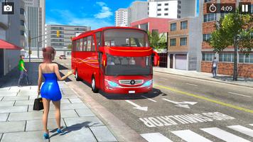 Game simulator mengemudi bus poster