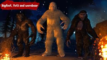 Yeti Hunting: Bigfoot games Plakat
