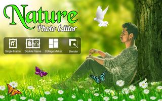 Natur Foto Editor, bg Rückgeld Plakat