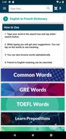 English : French Dictionary screenshot 1