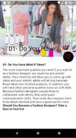 Becoming A Fashion Designer -  ภาพหน้าจอ 2