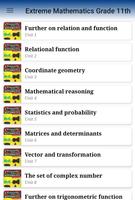 Extreme Mathematics Grade 11 capture d'écran 3