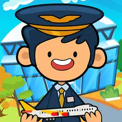download My Pretend Airport Travel Town APK