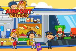 My Pretend Airport Travel Town syot layar 2