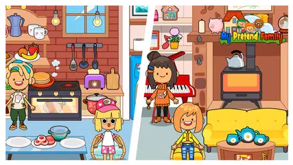 My Pretend Home & Family Town APK 下載