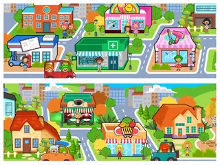 My Pretend Home & Family Town APK 下載