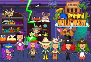 My Pretend Wild West - Cowboy & Cowgirl Kids Games capture d'écran 1