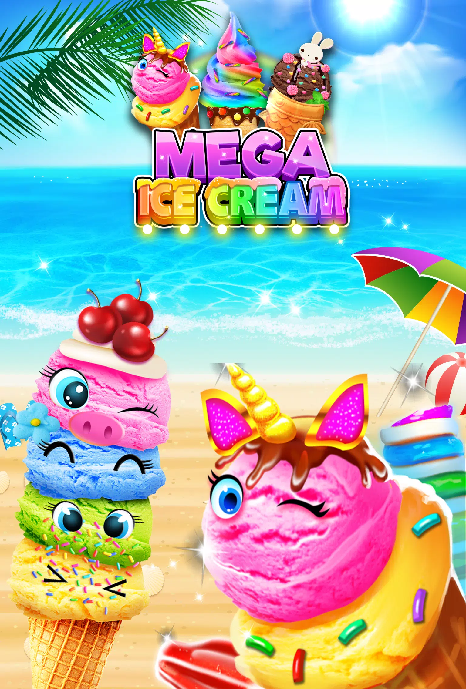 Mega Ice Cream, Frozen Soft Serve & Sundae Maker Games - Kids Ice