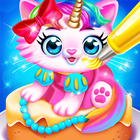 Cute Pet Dress Up Cakes - Rainbow Baking Games biểu tượng