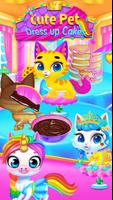 Cute Pet Dress Up Cakes - Rainbow Baking Games captura de pantalla 2
