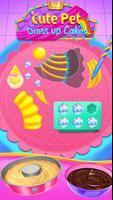 Cute Pet Dress Up Cakes - Rainbow Baking Games imagem de tela 3