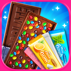 Chocolate Candy Bars Maker & Chewing Gum Games icône