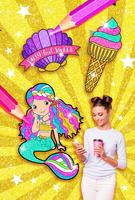 2 Schermata Rainbow Glitter Coloring Book Mermaids