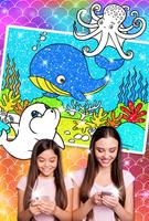 Rainbow Glitter Coloring Book: Dolphin Waterpark 截图 2