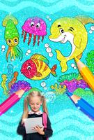 Rainbow Glitter Coloring Book: Dolphin Waterpark syot layar 3