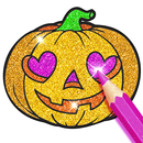 Rainbow Glitter Coloring Book Halloween APK