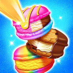 Rainbow Ice Cream Sandwiches Icon