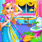 Princess Castle House Cleanup-icoon