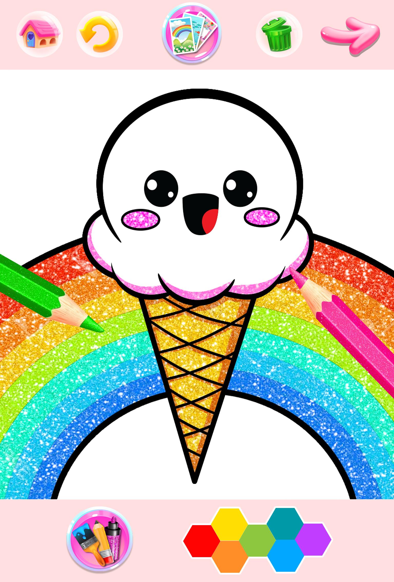 Download Rainbow Glitter Coloring Book Unicorn Artist For Android Apk Download