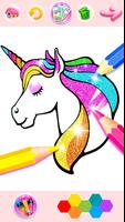 Rainbow Glitter Coloring Book Plakat