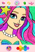 Rainbow Glitter Coloring Book تصوير الشاشة 1