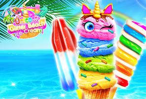 Poster Rainbow Unicorn Ice Cream