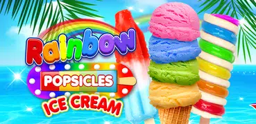 Rainbow Ice Cream & Popsicles