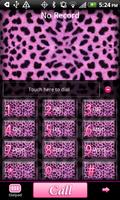GO Contacts Pink Cheetah Theme Affiche