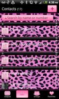 GO Contacts Pink Cheetah Theme 截圖 1