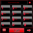 APK GO Contacts Black & Red Theme