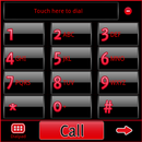 GO Contacts Black & Red Theme-APK