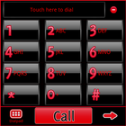 GO Contacts Black & Red Theme আইকন