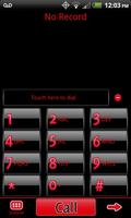 GO Contacts Black & Red Theme پوسٹر
