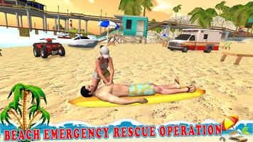 Beach Rescue Simulator - Rescue 911 Survival постер