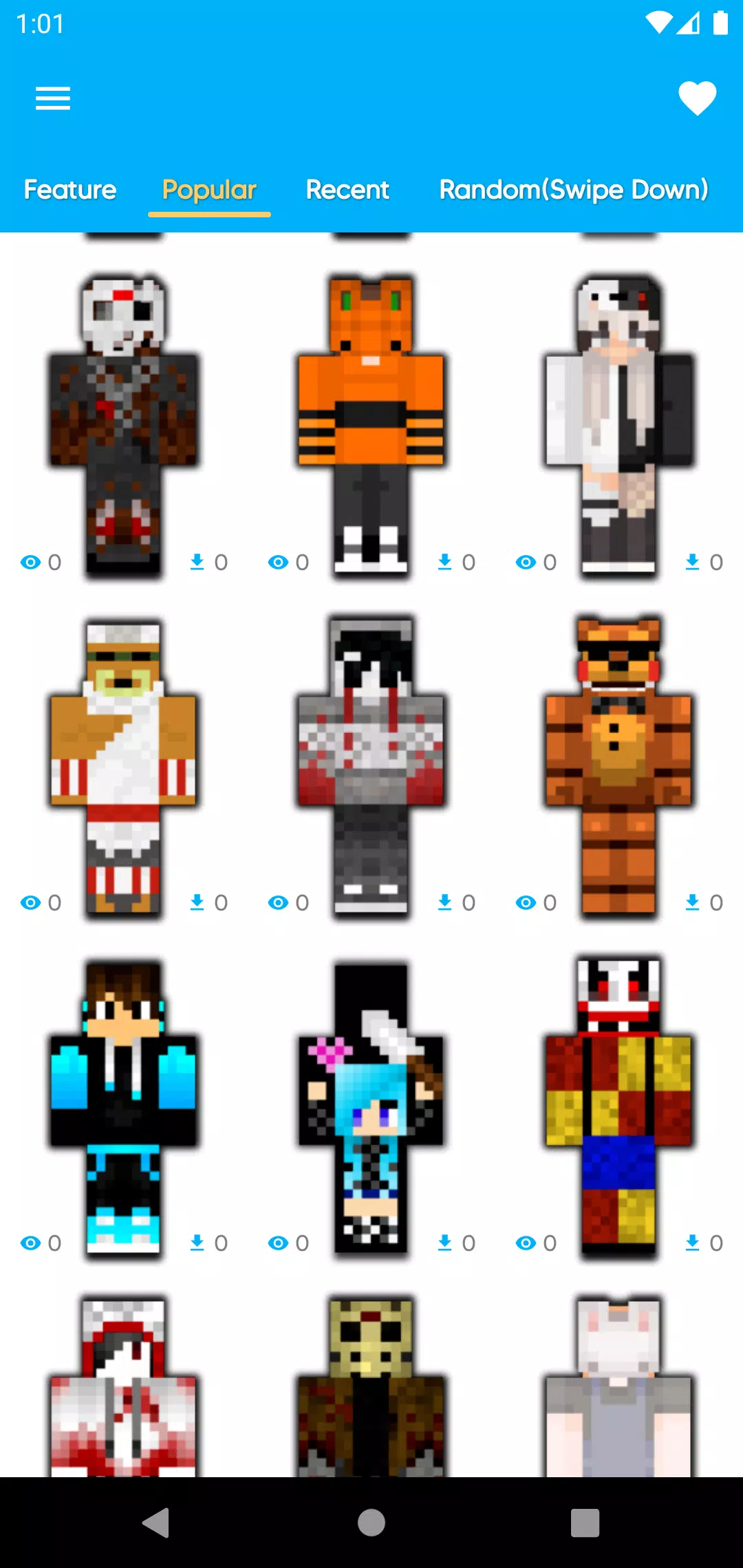 All player skins (gen 1-5) : r/minecraftskins