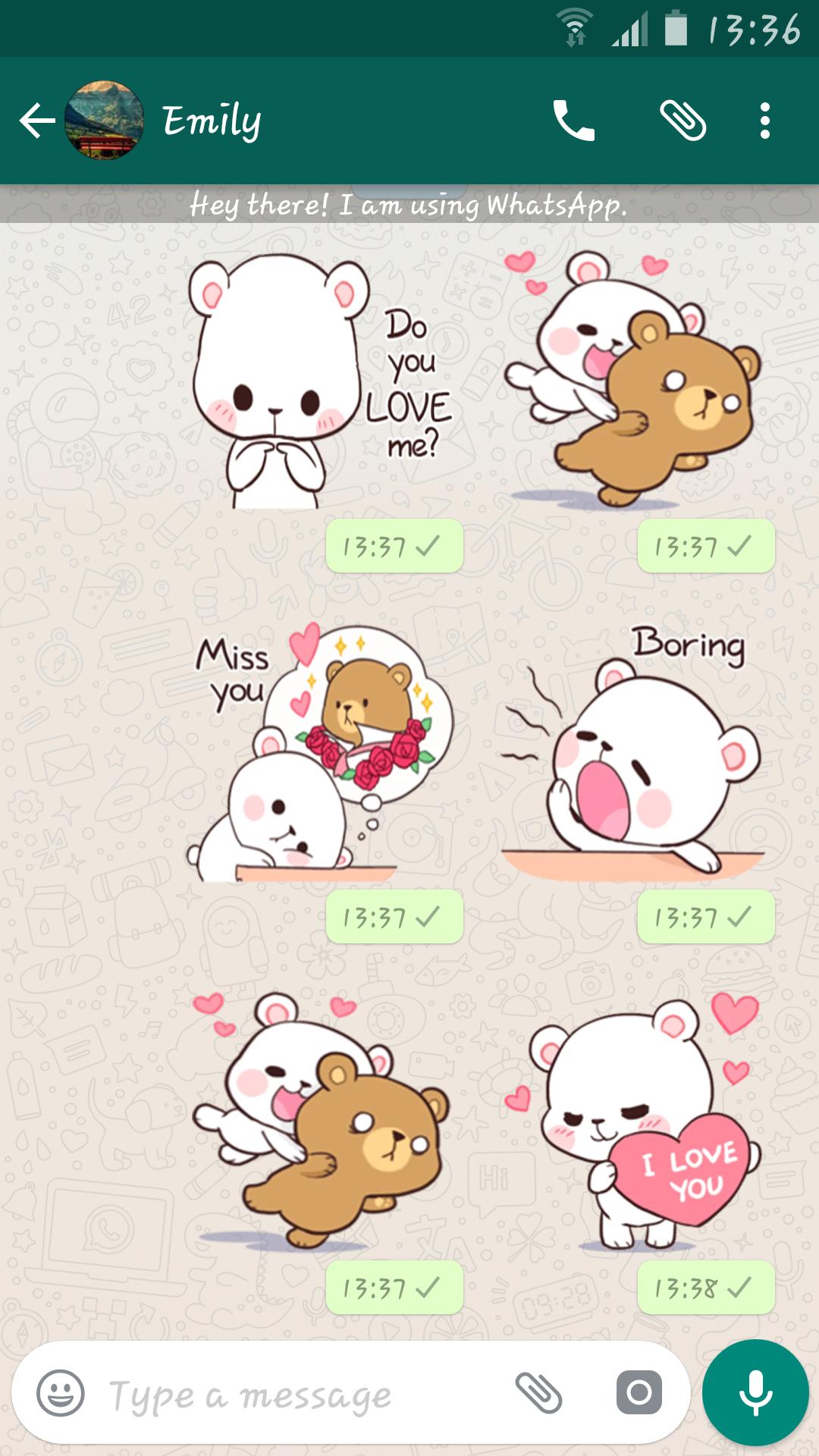 Lovely Bears Stickers For Whatsapp Wasticker For Android Apk