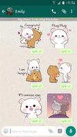 Lovely Bears Stickers For Whatsapp - WASticker 스크린샷 1