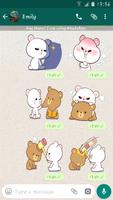 Lovely Bears Stickers For Whatsapp - WASticker 스크린샷 2