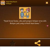 Kata Kata Bucin Ambyar تصوير الشاشة 3