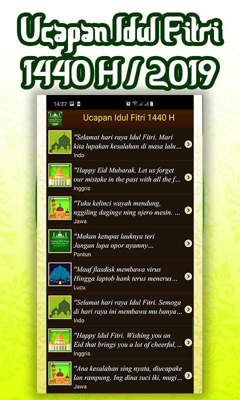 Ucapan Idul Fitri 1440 H 2019 For Android Apk Download