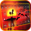 Dolphin Tropical Palm Keyboard