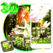 Beautiful Green Forest Fairy Theme