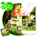 Beautiful Green Forest Fairy Theme APK
