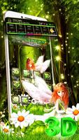Beautiful Green Forest Fairy Theme capture d'écran 2
