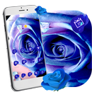 Beautiful Purple Elegant Rose Theme APK