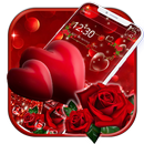 Beautiful red heart love theme APK
