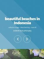 belles plages en Indonésie Affiche