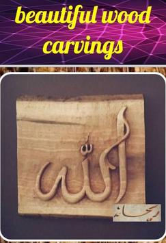 Beautiful Wood Carving Design poster