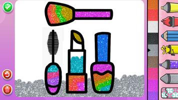 Glitter MakeUp Set Coloring capture d'écran 2